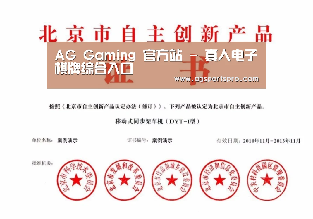 AGGaming荣誉证书四